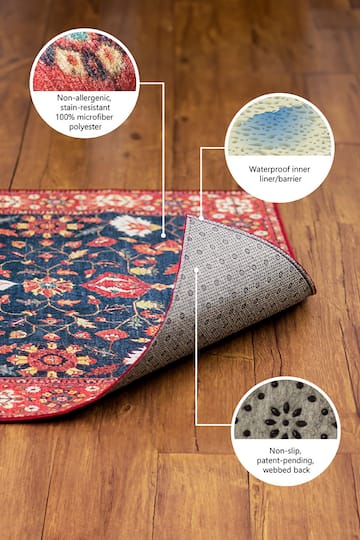My Magic Carpet Serpentine Washable Rug